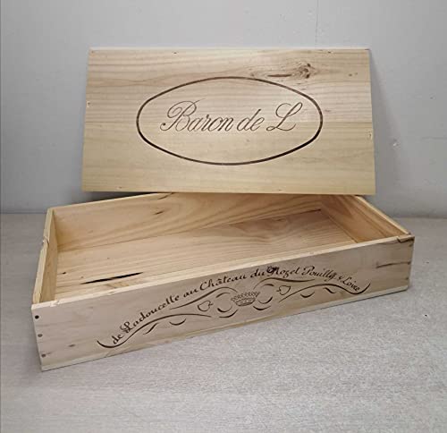 Cassetta Legno Vuota Baron De Ladoucette Baron De L Da 6 Bottiglie