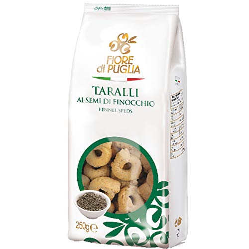 Taralli Fiore Di Puglia Gusto Ai Semi Di Finocchio Busta 250 Gr Finocchietto