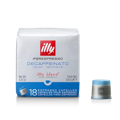 Illy Caffè In Capsule Iperespresso Decaffeinato - 1 Confezione Da 18 Capsule
