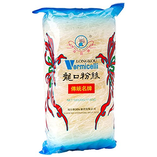 Vermicelli Fagiolo Mungo Glass Noodles Longkou 500G Tagliolini Spaghetti Riso Ding Xi