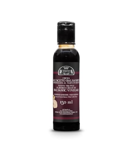 Valnerina Tartufi Crema Di Aceto Balsamico Di Modena Igp Aromatizzata Al Tartufo Bianco | Condimento Gourmet Per Tutti I Piatti Di Verdure, Carne E Pe