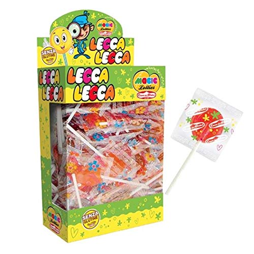 100 Lecca Lecca Sfusi Magic Lollies Piatto Casa Del Dolce Alla Frutta-Caramelle-Classico