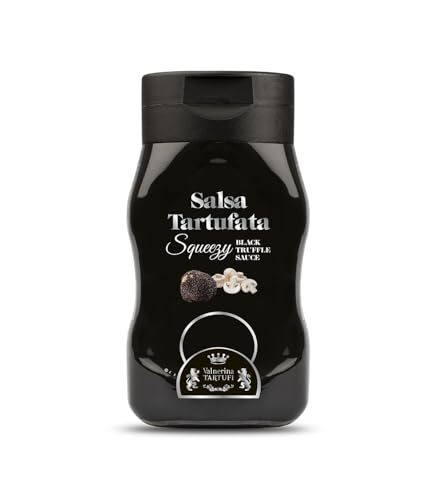 Valnerina Tartufi Salsa Tartufata Squeezy Nuova Ricetta | Facile E Pratico, Non Sporca, Niente Sprechi | A Base Funghi Porcini Freschi E Tartufo Nero