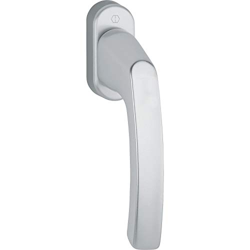 Hoppe 3736697 - Maniglia Per Finestra Liège-Nascosta, 7 X 32, Argento Anodizzato, Colore: Argento