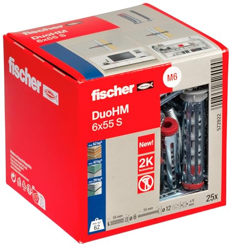 Fischer 572922 Duohm, Argento, 6 X 55