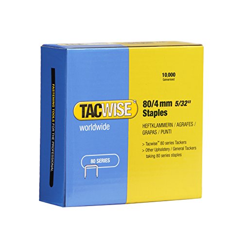 Tacwise 0380 Punti Galvanizzati Per Tappezzeria, Tipo 80/4Mm, Confezione Da 10.000