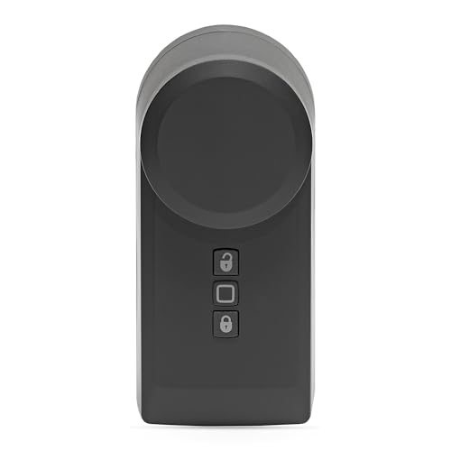 Homematic Ip Smart Home 160555A0 - Serratura Elettronica Per Porta, Senza Trasformazione, Apriporta Tramite App, Alexa & Google Assistant, Antracite