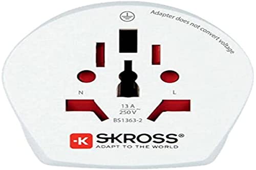 Skross | 1.500210-E | Combo World To Australia | Adattatore Da Viaggio Ad Europa, Australia E Cina. 2 Prodotti In 1 - Tensione E Potenza 100V – 1000W 