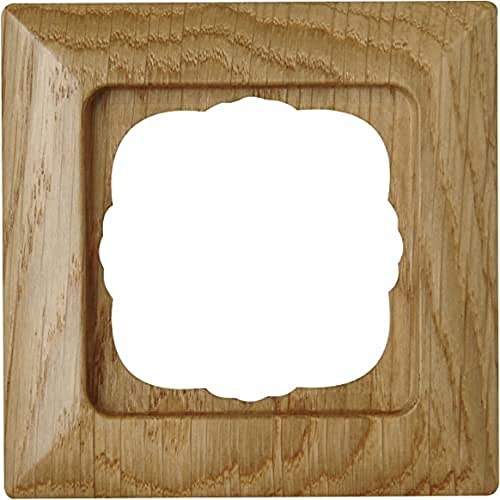 Kopp 306530087 - Mascherina In Rovere Naturale A 1 Ingressi Per Montaggio Verticale E Orizzontale [Importato Da Ue]