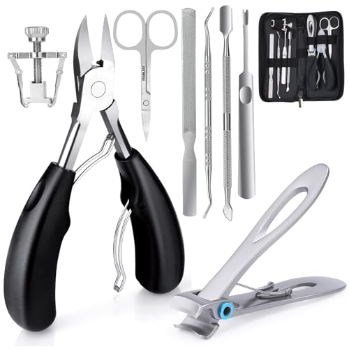 Jupeli Set Manicure, 8 Pezzi Kit Manicure Professionale, Set Tagliaunghie Per Donne E Uomini, Grooming Kit Strumenti Per Manicure E Pedicure, Kit Ungh