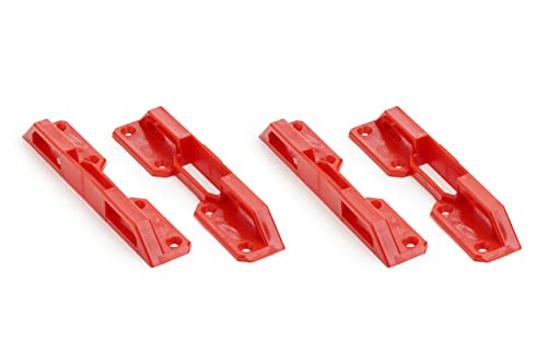 Wfix L-Boxx Supporto Rosso Per Bosch Sortimo | Fusibile L-Safe | 4 Supporti Da Avvitare | Per Tutte Le Valigie Degli Attrezzi Bosch L Boxx