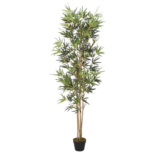 Vidaxl Albero Bambù Artificiale 1104 Foglie 180 Cm Verde