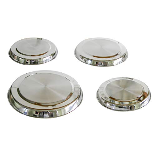 Haushalt International 4 X Herdabdeckplatten Acciaio Inossidabile Herdabdeckung Piastre Di Copertura