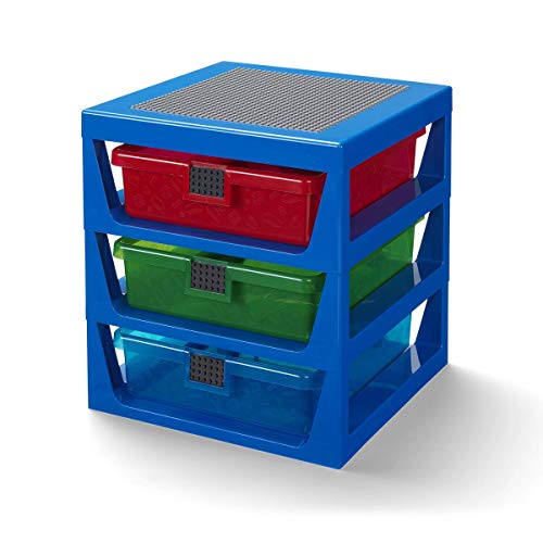 Cassettiera Lego A 3 Cassetti, Blu