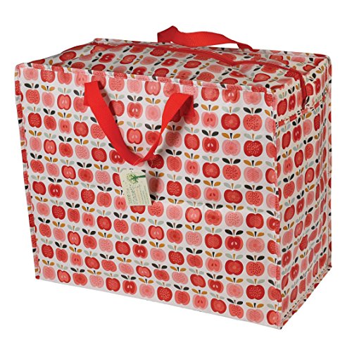 Grandi Sacchetti Con Chiusura Lampo, Resistenti E Durevoli, 55 X 48 X 28 Cm, 70 L, Design A Scelta (Mela Vintage)