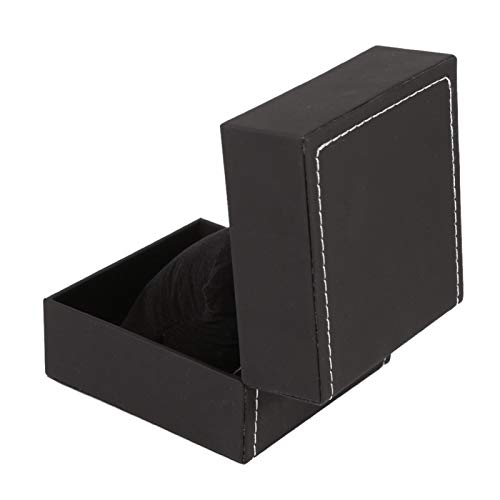 1Pc New Black Pu Leather Watch Present Watch Box Orologio In Pelle Custodia Regalo Custodia Regalo Display Bracciale Braccialetto Scatola Portaoggetti
