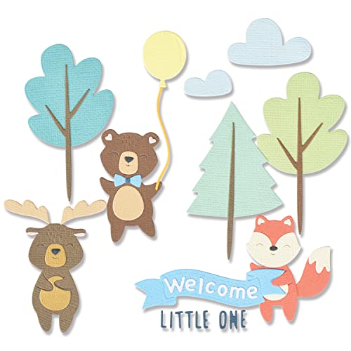 Sizzix Fustelle Thinlits 26Pk Woodland Baby Set Da Jennifer Ogborn | 665960 | Capitolo 3 2022, Multicolor, One Size