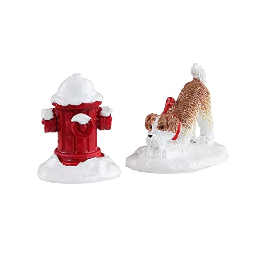 Lemax Caddington Village Accessorio: Idrante Neve (Set Di 2), Resina