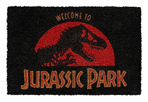 Grupo Erik, Zerbino Ingresso Jurassic Park, Fabbricato Con Una Base In Pvc Antiscivolo, 40X60 Cm