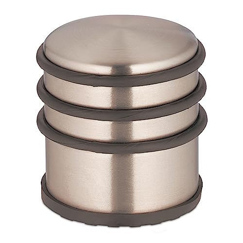 Relaxdays Fermaporta In Acciaio Inossidabile, Hxd: 7,5 X 7 Cm, Door Stopper, Blocca Porte Pesante E Antiscivolo, Bronzo, 60% Inox Gomma 20% Sabbia, 7,