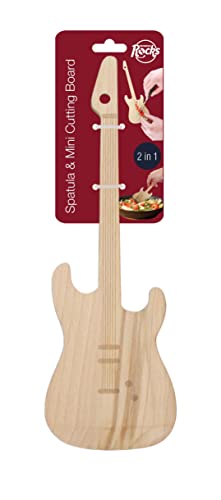 Winkee Rocks Mini Tagliere Per Chitarra – Il Piccolo Tagliere A Forma Di Chitarra Elettrica | Tagliere Per Verdure | Ideale Come Spatula | Alta Qualit