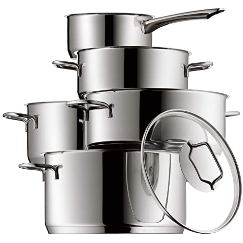 Wmf Astoria Cromargan-Set Di Pentole, Acciaio Inossidabile, Argento, 20 Cm, 5 Unità