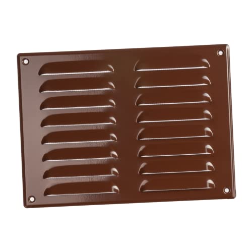 260X190Mm Griglia Di Ventilazione Con Zanzariera - Griglie D'Aerazione In Metallo - Acciaio, Marrone