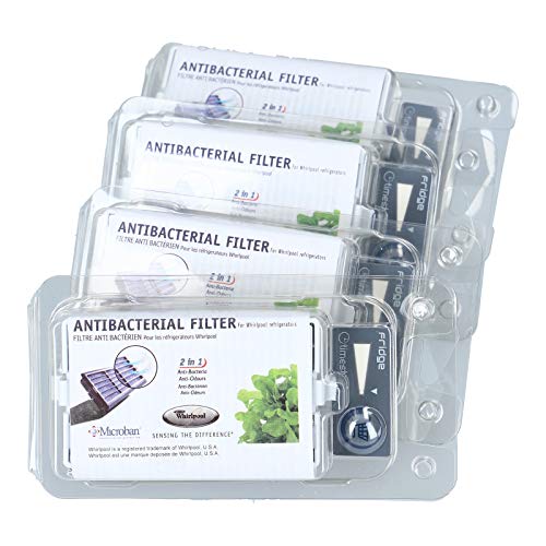 Whirlpool - Microban Ant001, Filtro Per Frigorifero, Pacco Da 4