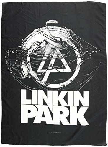 Heart Rock - Bandiera Linkin Park Atomic Age, Qualità Italiana, Materiali Resistenti E Colori Vivaci - Made In Italy [100% Poliestere - 110X75 Cm]