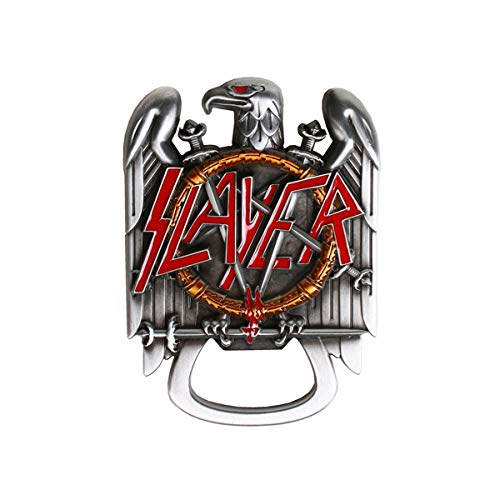 Slayer Botsl1 Apribottiglie, Metallo, Argento, 8.5 X 6 X 0.5 Cm, 6 Unità