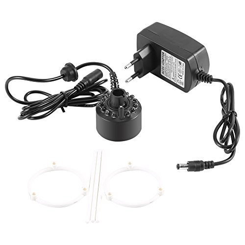 Asixx Creatore Della Foschia, Mist Maker Fountain, 1Pc Mist Maker Fog Maker Or12 Led Mist Maker Colorato Con Adattatore Di Alimentazione Grande Decora