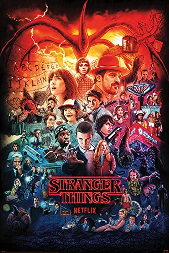 Pyramid International Poster Stranger Things 4 Seasons Montaggio
