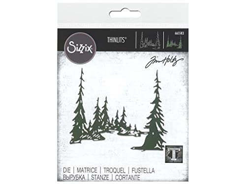 Sizzix Thinlits Fustella Tall Pines Di Tim Holtz, 665583, Multicolour, One Size