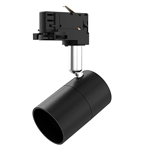 Mextronic Faretto Led A 3 Fasi Nero (Gu10) Bianco Per Sistema Binario