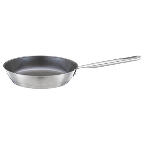 Fiskars Padella, Ø 24 Cm, Padella Rivestita, Adatta Per Tutti I Piani Cottura, Acciaio Inox Riciclato, All Steel, Argento, 1064743