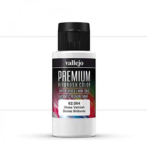 Vallejo Premium Rc Colori Acrilici Per Modellismo/Aerografia 60 Ml (62064 Gloss Varnish)