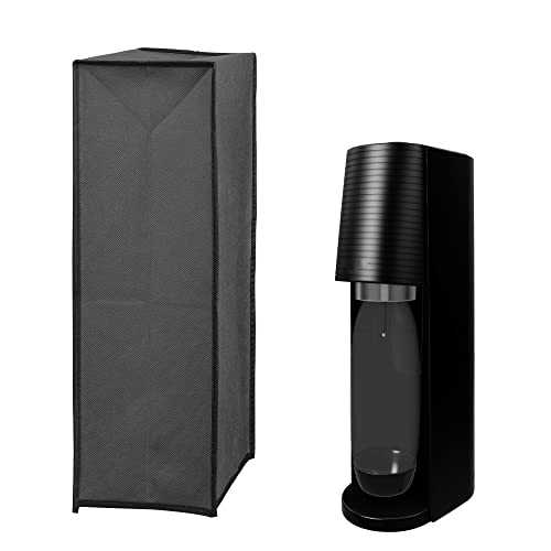 Kwmobile Custodia Gasatore Compatibile Con Sodastream - Copertina Gasatore Soda Stream Ricarica - Cover Macchina Acqua Frizzante - Case Tessuto Grigio