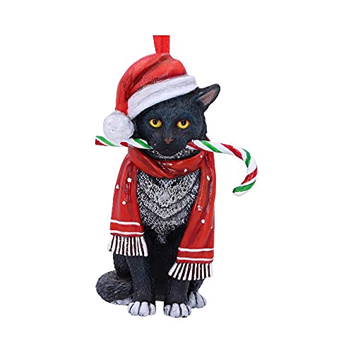 Nemesis Now Candy Canna Da Appendere A Forma Di Gatto (Lp) 9 Cm, Rosso