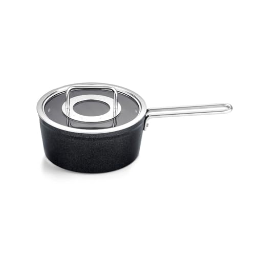 Fissler Adamant - Casseruola In Alluminio (Diametro 18 Cm, 2 Litri) Rivestita, Coperchio In Vetro, Antiaderente, Compatibile Induzione