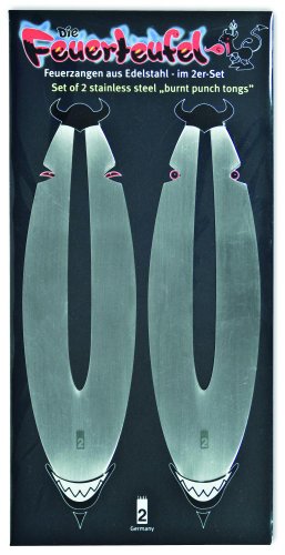 Take2 26050 Fuoco Diavolo, Fuoco Pinze, Set Di 2, Acciaio Inossidabile, Argento, 21 X 10.5 X 0.05 Cm