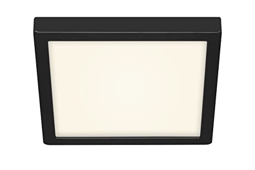 Briloner Leuchten - Lampada A Led Da Soffitto, Plafoniera 21 Watt, 2.000 Lumen, 4.000 Kelvin, Bianco-Nero, 300X300X32Mm (Lxpxh)