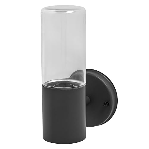 Ledvance Endura Classic Figo Cyl W Lampada Da Esterno, Lampada Da Parete, Grigio Scuro, Acciaio Inossidabile, Installazione Facile E Veloce, Classe Di