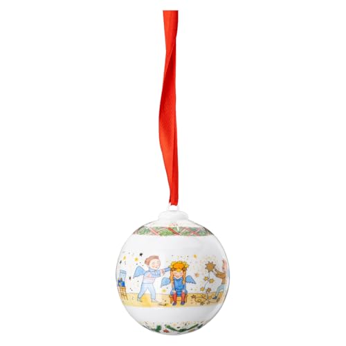 Hutschenreuther Sfera Di Porcellana 2024 Luci Natalizie 6 Cm, In Porcellana, Multicolore