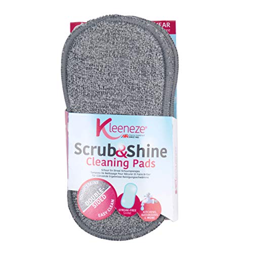 Kleeneze Kl067258Eu - Panni In Microfibra Morbidi Double-Face Scrub & Shine, Confezione Da 3 Pezzi
