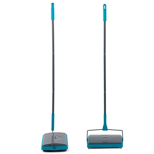 Beldray La024855Tq Spazzatrice Manuale Per Tappeti Con Pettine A Spazzola, Perfetta Per Raccogliere Capelli, Sporcizia, Ewbank, Raccoglie Briciole, Pe