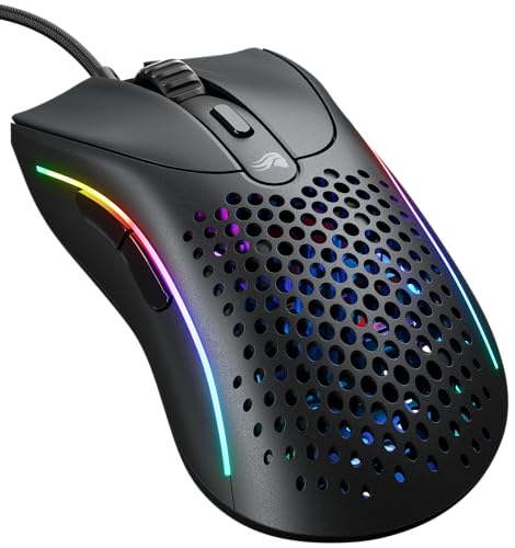 Glorious Gaming Model D 2 Mouse Da Gaming Wired - Ergonomico, Superleggero 58 G, Sensore Ottico 26.000, 6 Tasti Programmabili, Ciclo Di Vita 80 Milion
