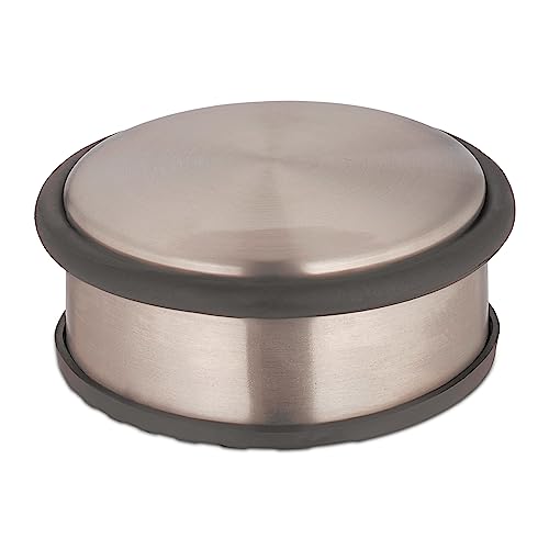 Relaxdays Fermaporta In Acciaio Inossidabile, Hxd: 4 X 10 Cm, Door Stopper, Blocca Porte Pesante E Antiscivolo, Bronzo, 60% Inox Gomma 20% Sabbia, 4 X