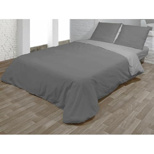 Hosteline Set Copripiumino Vegas Grigio Letto Da 90 2 Pezzi