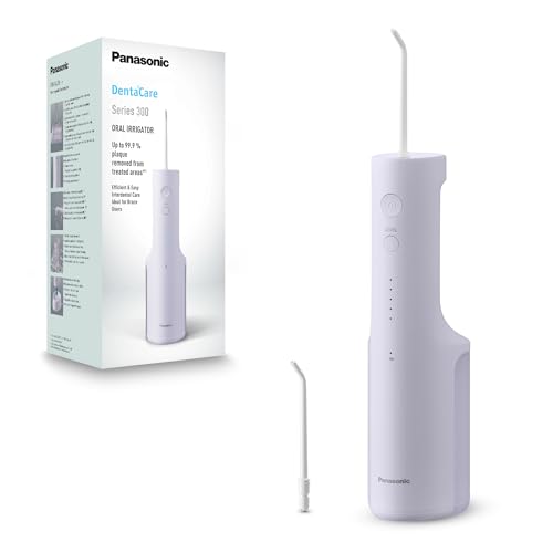Panasonic Serie 300 Irrigatore Orale Ew-Dj26-V303, Idropulsore Per Denti, 200Ml, Ipx7, 2 Ugelli Standard, 5 Impostazioni Di Pressione, Accessorio Da V