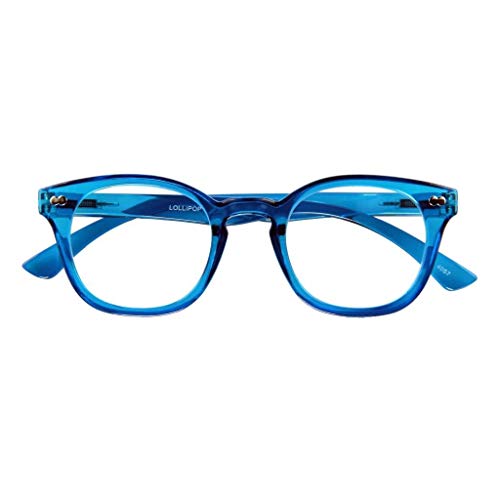 Lesebrille Lollipop, Blau, +1.00 Dpt.: Lesebrille Mit Federtechnik, Stärke: +1.00 Dpt. (In Weiteren Farben/Stärken Erhältlich)